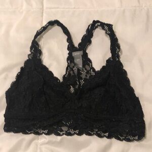 Aerie lacy black bra intimate and no padding size small very feminine